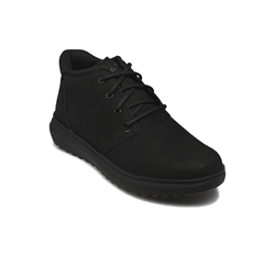 HUDSON ROAD MID LACE CHUKKA BOOT BLACK NABUK